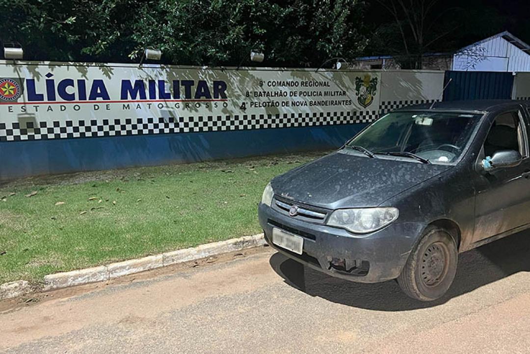 Faccionado é detido em Nova Bandeirantes com veículo adulterado e queixa de roubo