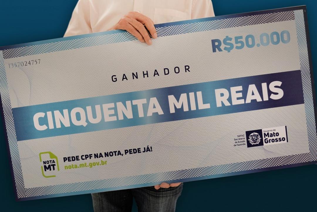 Sorteio do Nota MT será realizado em Rondonópolis nesta quinta-feira (13)