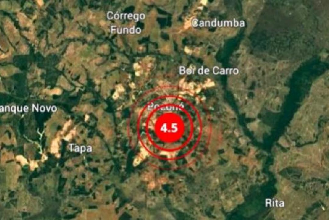 Município de Mato Grosso registra tremor de terra