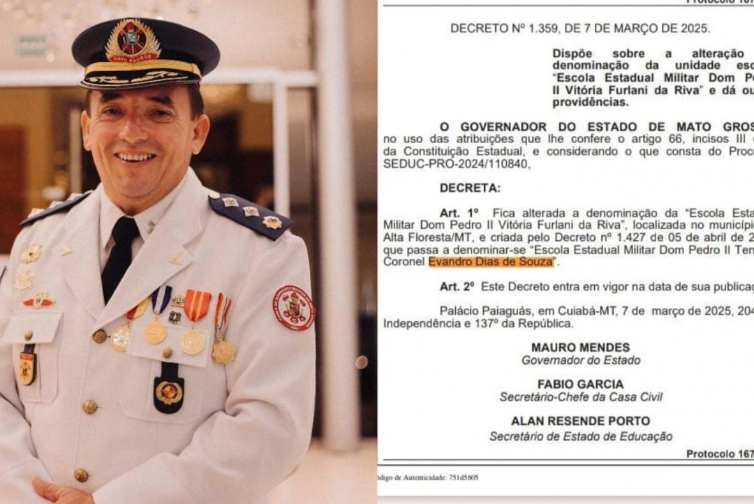 Escola Militar passa a se chamar Tenente Coronel Evandro 