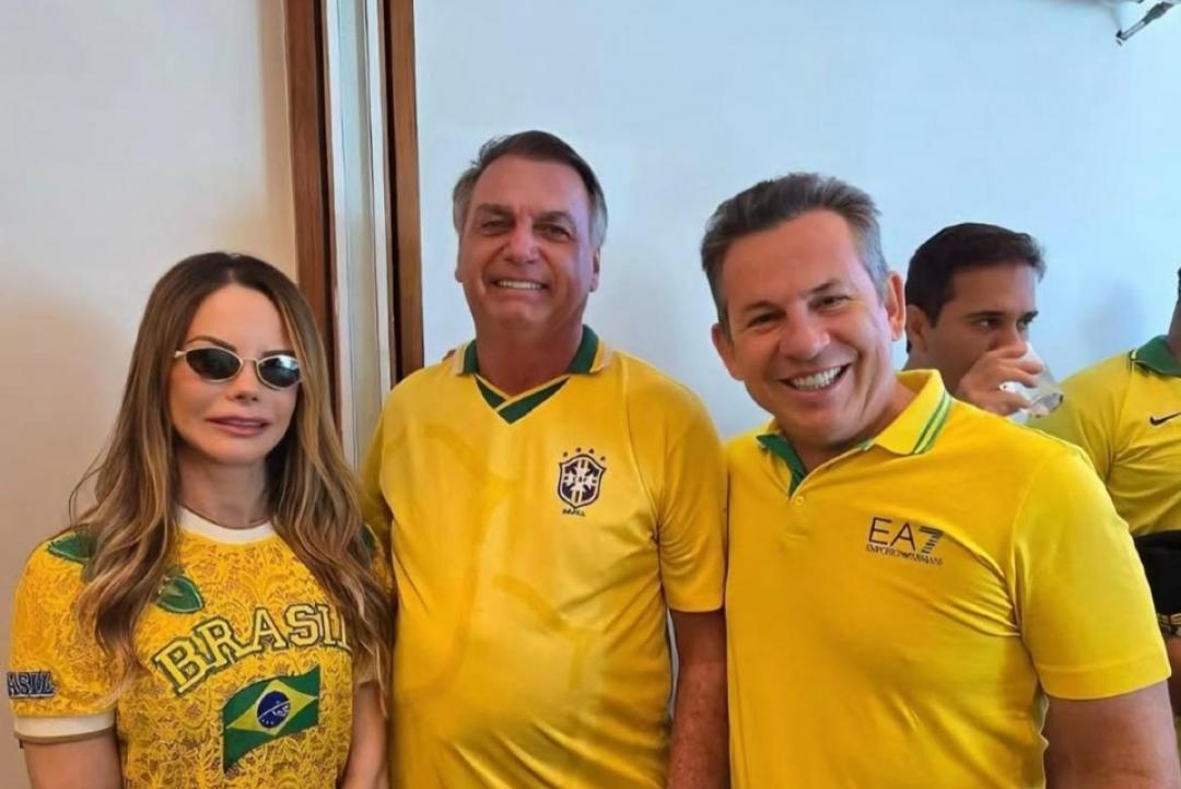 Mauro Mendes participa de ato pela anistia do 08/01