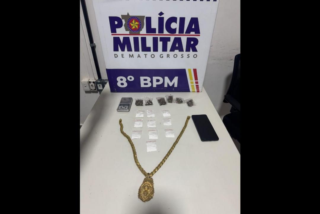 Polícia Militar prende traficante em flagrante em Alta Floresta