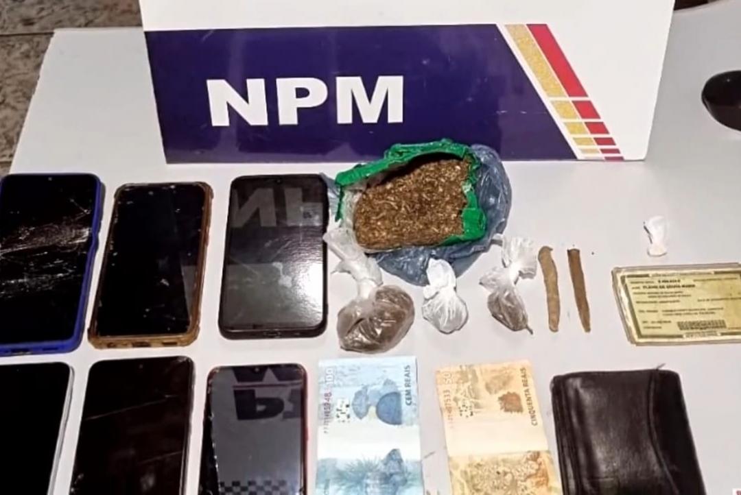 PM prende três faccionados em ocorrência de tráfico em Carlinda