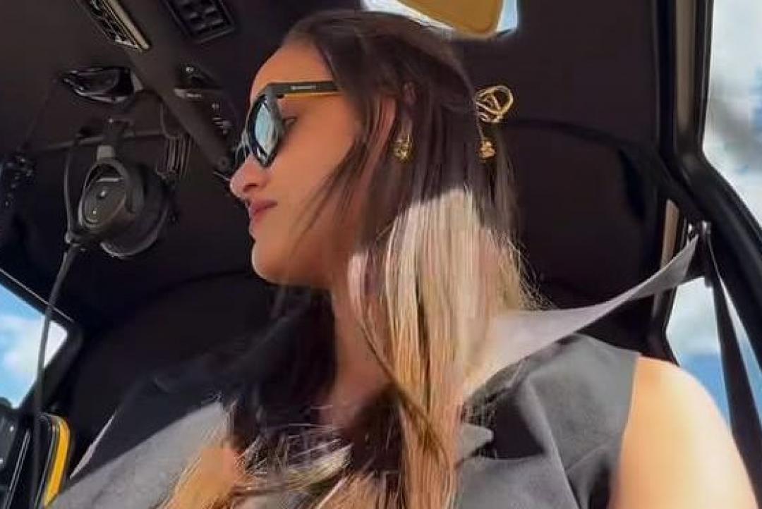 Aline Leles em apuros: susto durante voo de helicóptero