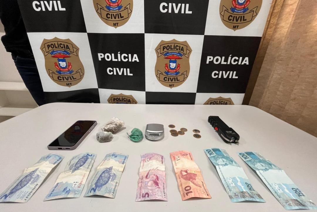 Operação da Polícia Civil prende dois por tráfico de drogas em Paranaíta