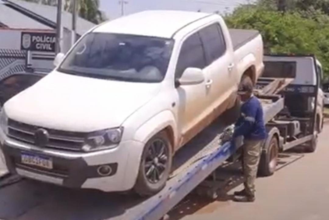 Polícia Civil recupera caminhonete Roubada em Mineradora  
