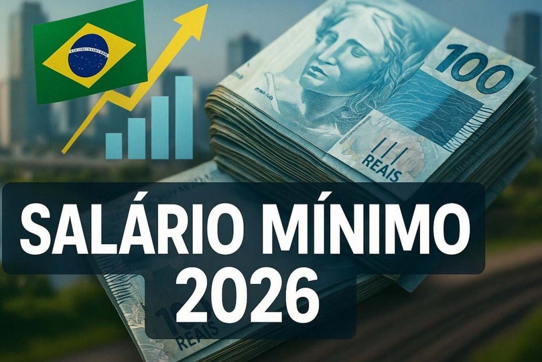 Salário mínimo terá reajuste de 6,79% em 2026