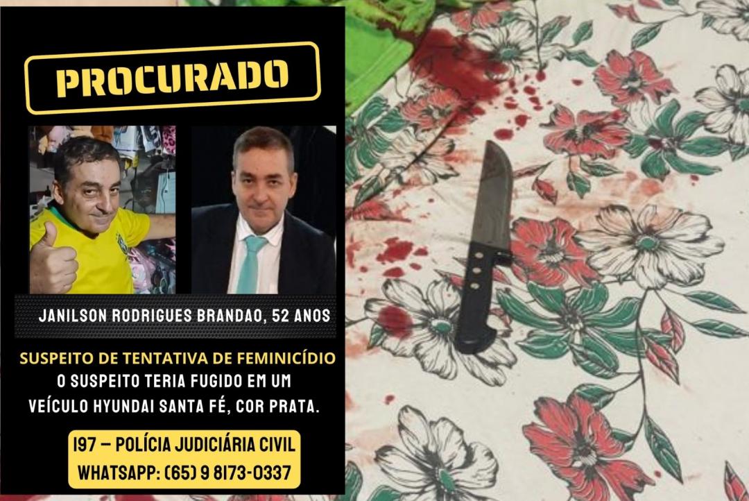 Tentativa de feminicídio: Suspeito é identificado e segue foragido em Alta Floresta