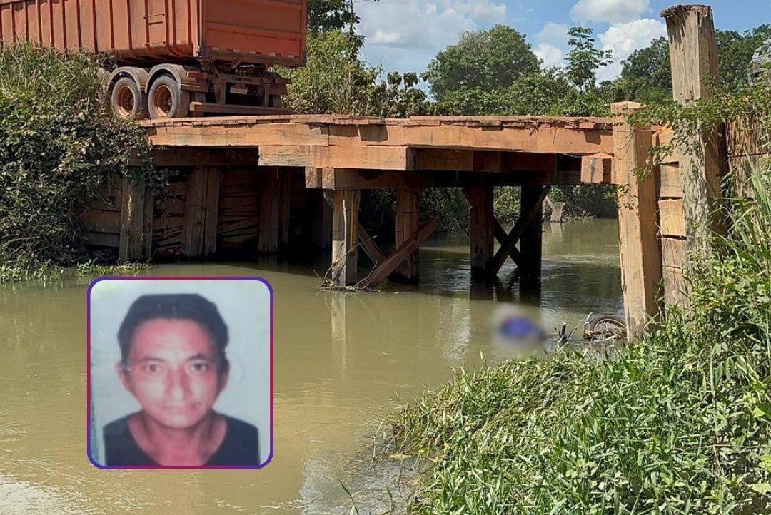 Motociclista morre após cair de ponte em trecho em obras da MT-208