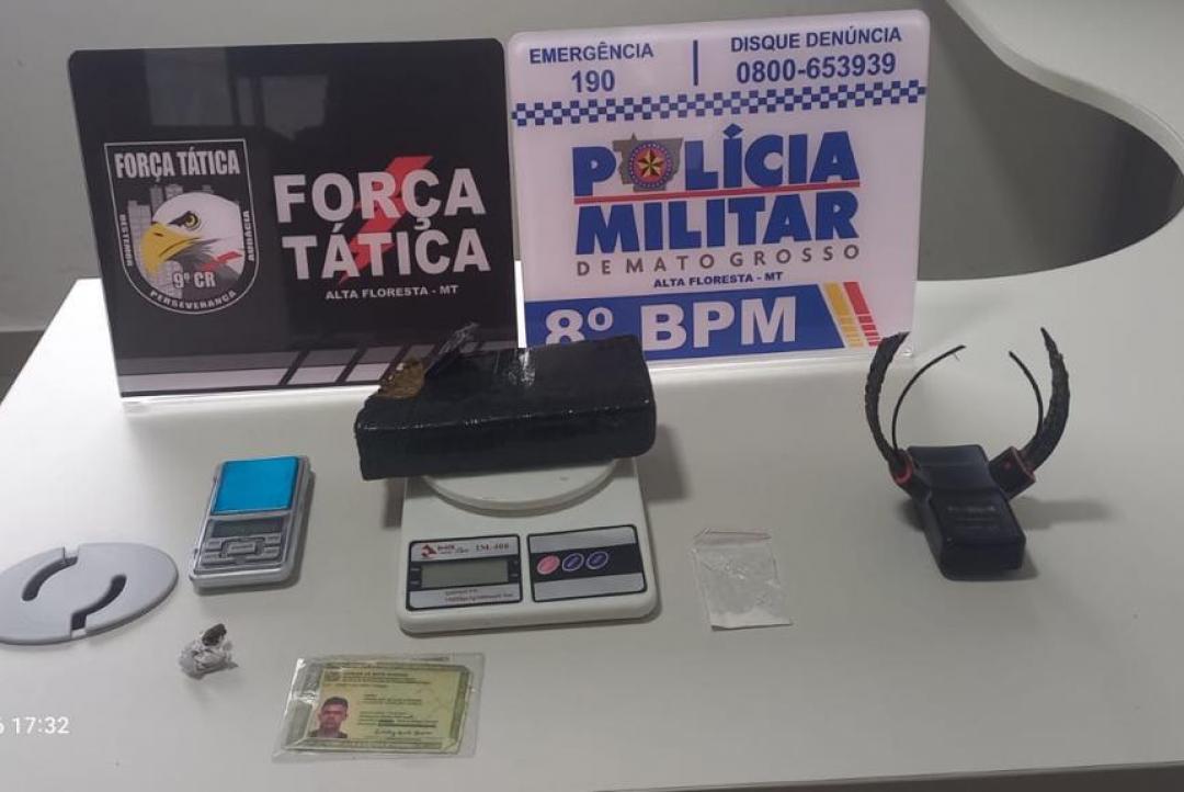 Suspeitos são conduzidos por tráfico de drogas e mandado de prisão em Alta Floresta