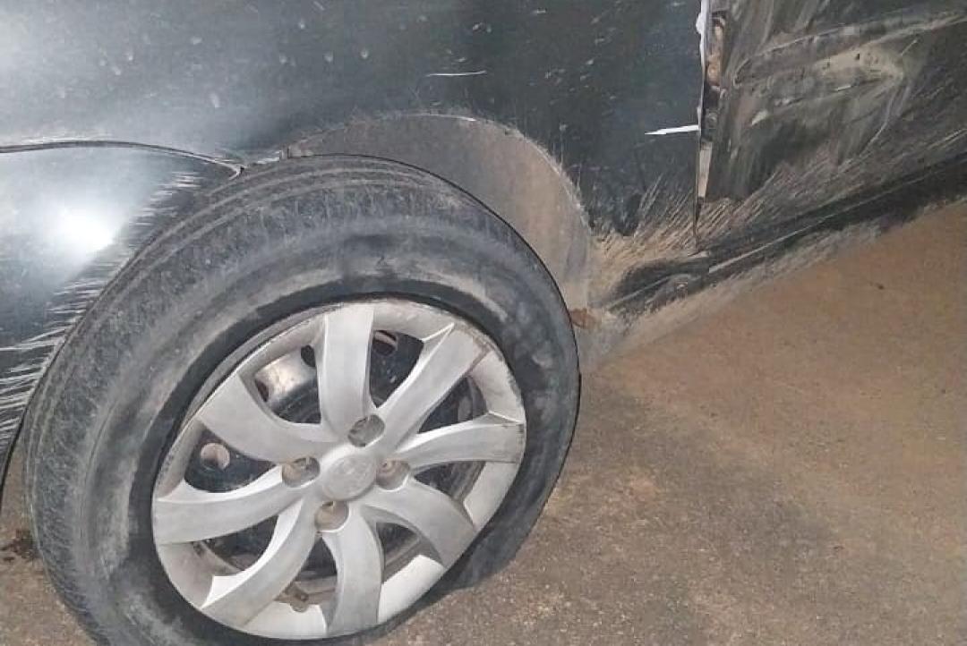 Veículo furtado é localizado após sair da pista na MT-208 em Alta Floresta