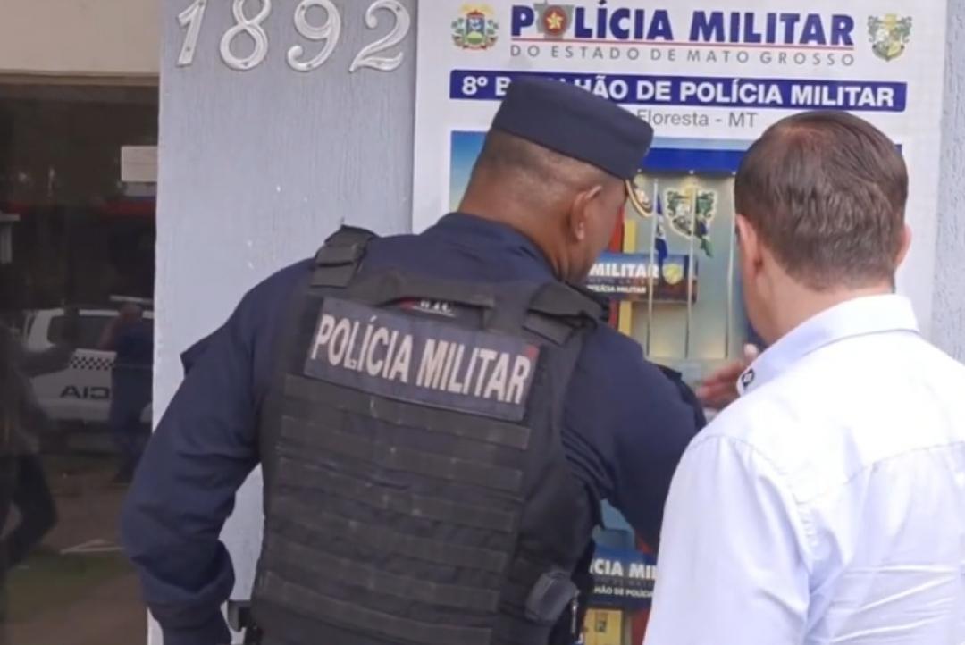 Secretário de Segurança entrega viatura e confirma nova sede do 8º Batalhão da PM em Alta Floresta