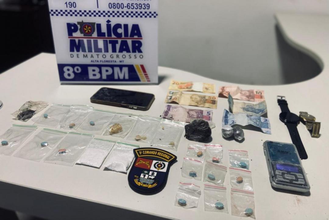 Suspeito é detido por tráfico de drogas no bairro Jardim Imperial em Alta Floresta