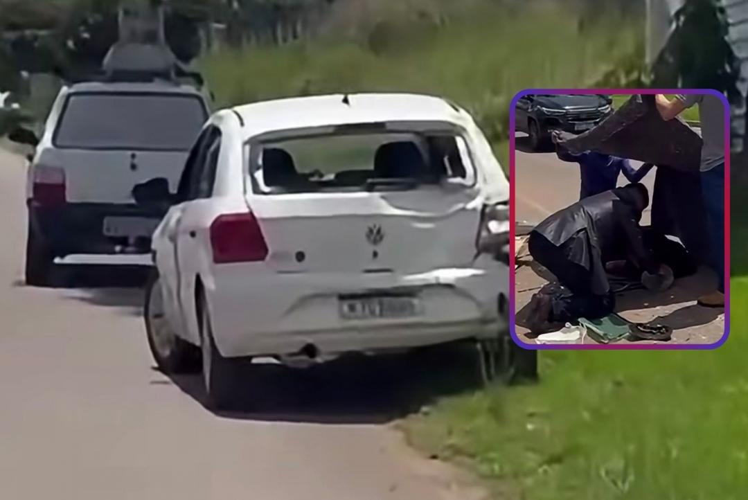 Adolescente fica ferido em acidente entre moto e carro na Avenida do Aeroporto, em Alta Floresta