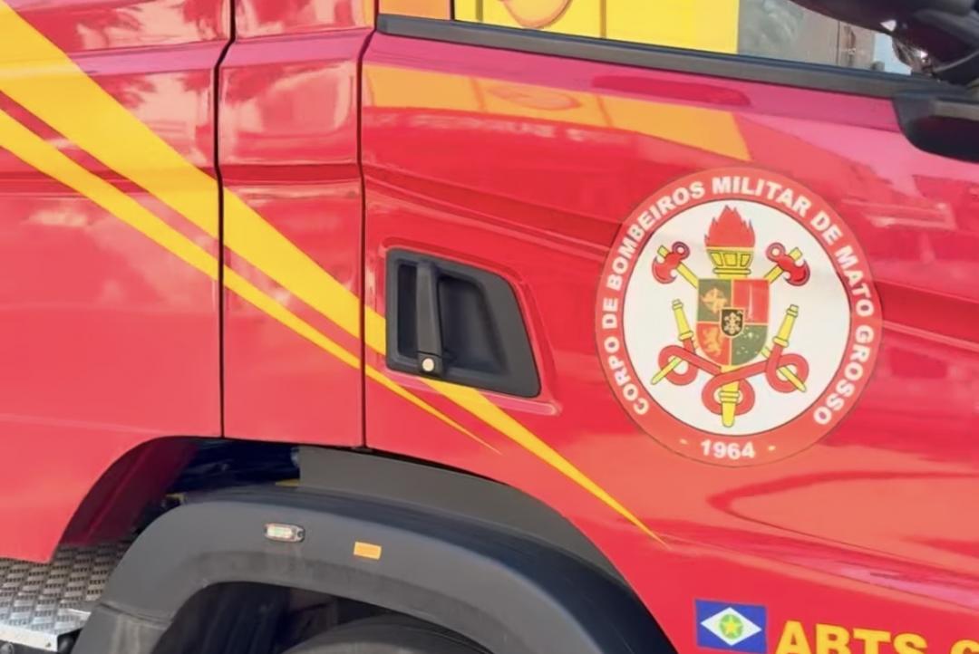 Operário cai de altura em obra e é socorrido pelos bombeiros em Alta Floresta