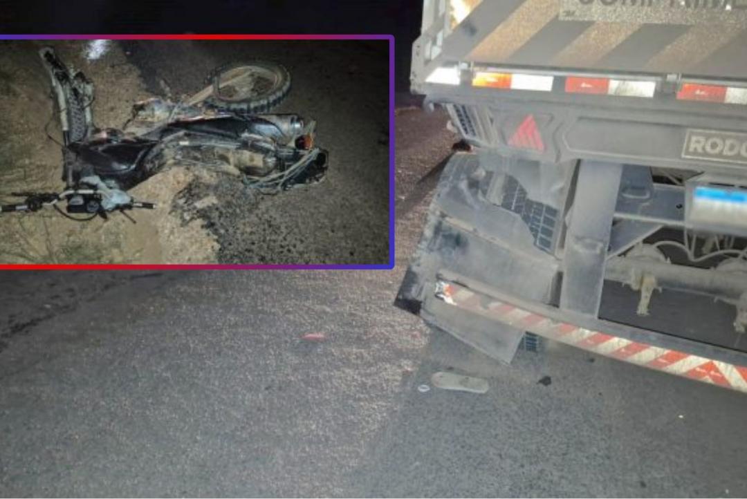 Jovem de 28 anos morre após motocicleta atingir carreta estacionada em Carlinda