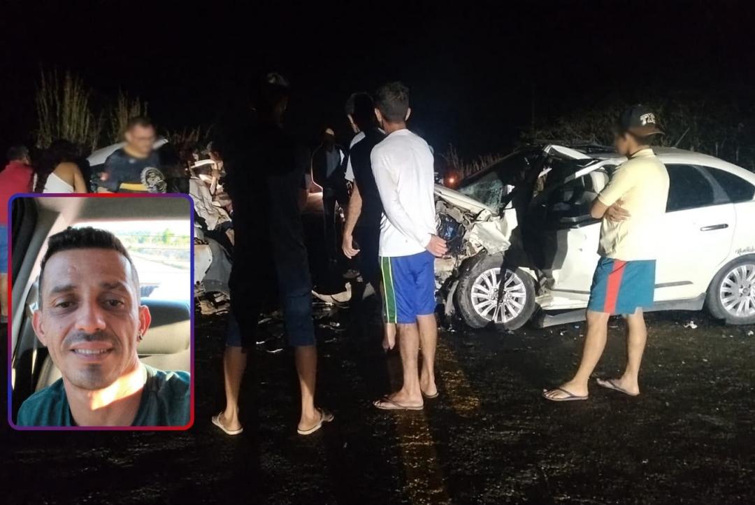 Garimpeiro morre e três pessoas ficam feridas em colisão frontal na MT-325
