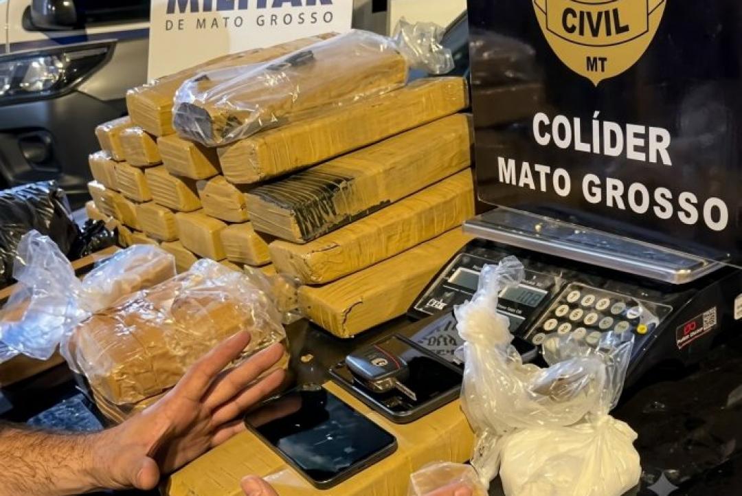 Polícia estoura depósito de drogas ligado a facção e apreende mais de 30 kg em Colíder