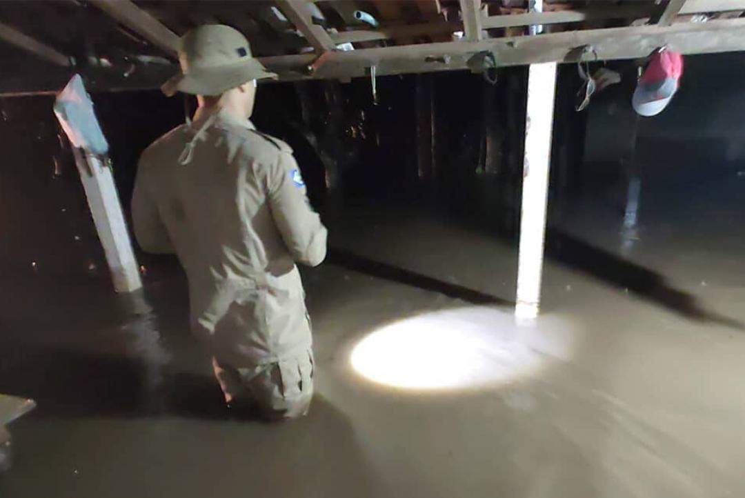 Bombeiros resgatam homem que desapareceu durante temporal em Mato Grosso