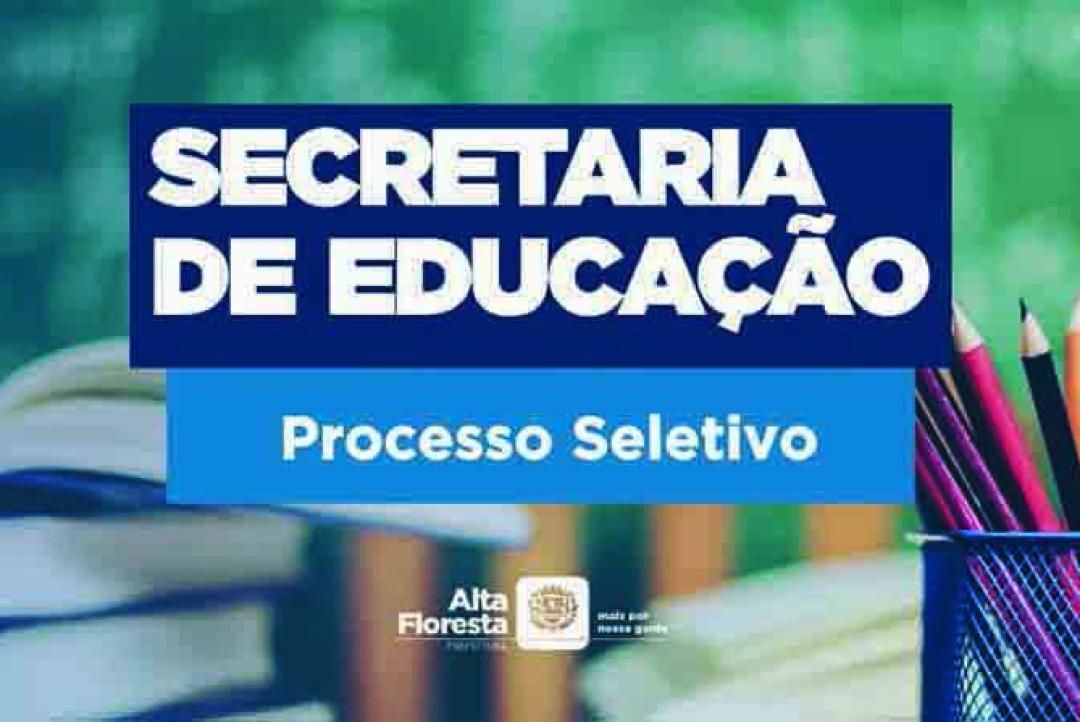 Inscrições do Processo Seletivo da Educação encerram-se no domingo, 8 de dezembro
