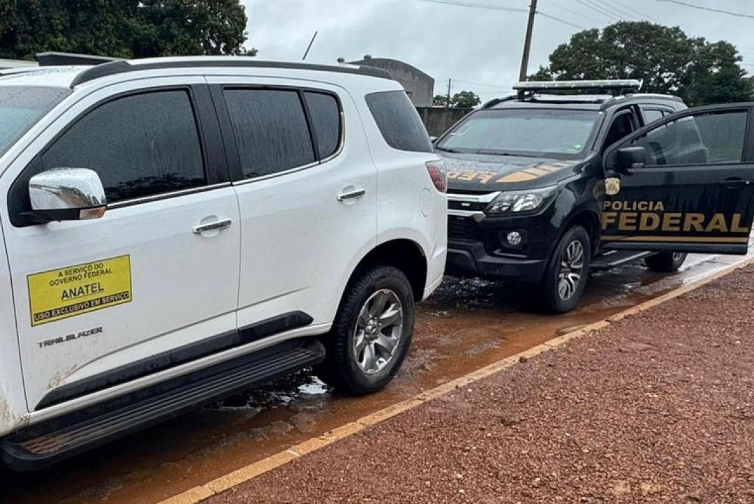 PF e Anatel combatem atividade clandestina de telecomunicações no interior de MT