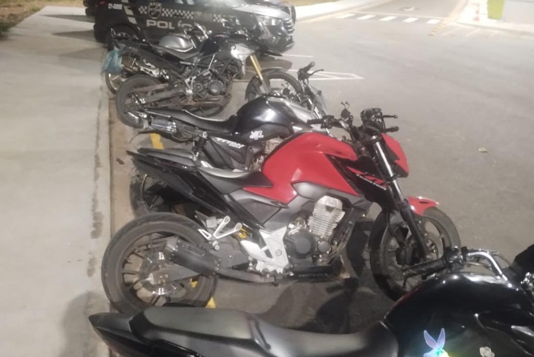 PM impede rolezinho de motoqueiros na MT-251 em Cuiabá