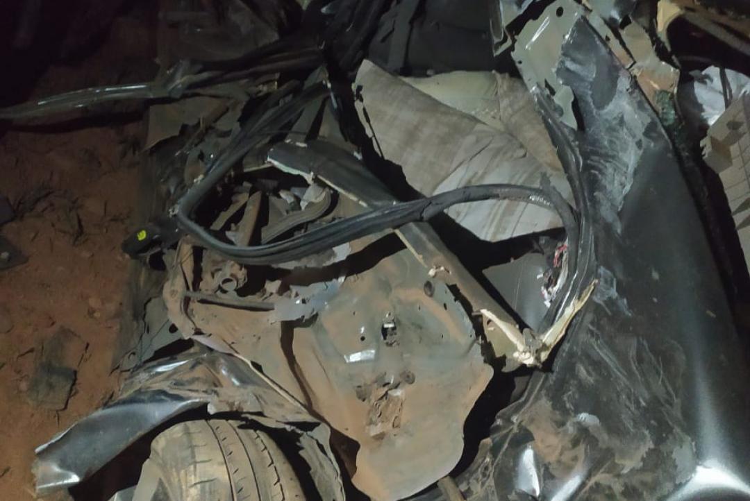 Grave acidente na MT 208, envolvendo um caminhão e um Honda Civic