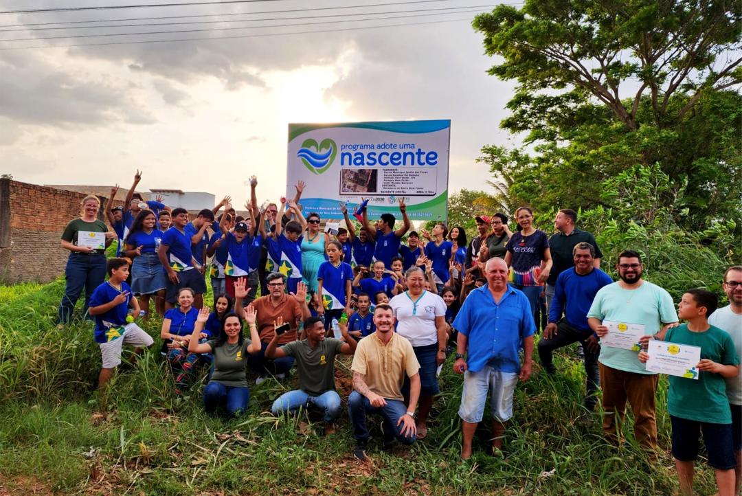 Meio Ambiente e Desenvolvimento Sustentável realiza lançamento de décima sétima nascente através do Adote uma Nascente